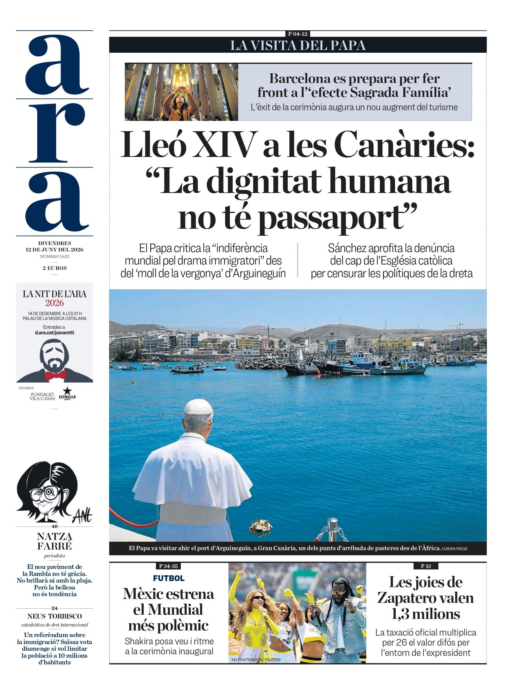 'Ara', 12 de juny de 2026 'Ara', 12 de juny de 2026