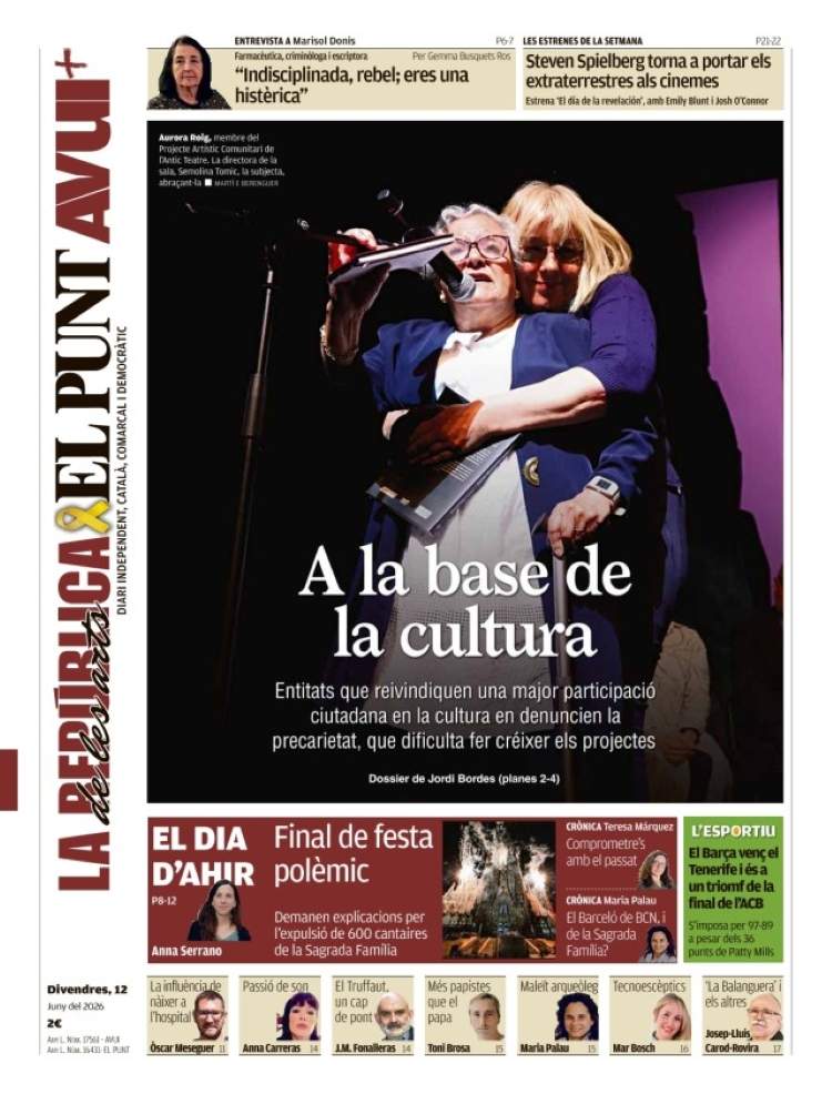 'El Punt Avui', 12 de juny de 2026 'El Punt Avui', 12 de juny de 2026