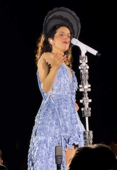 Rosalía durante el concierto de Boston / Instagram Rosalía durante el concierto de Boston / Instagram