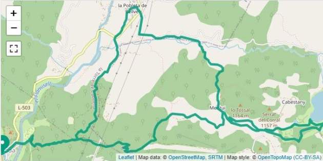 Imatge del mapa de la ruta / Foto: Rutas Pirineos Imatge del mapa de la ruta / Foto: Rutas Pirineos