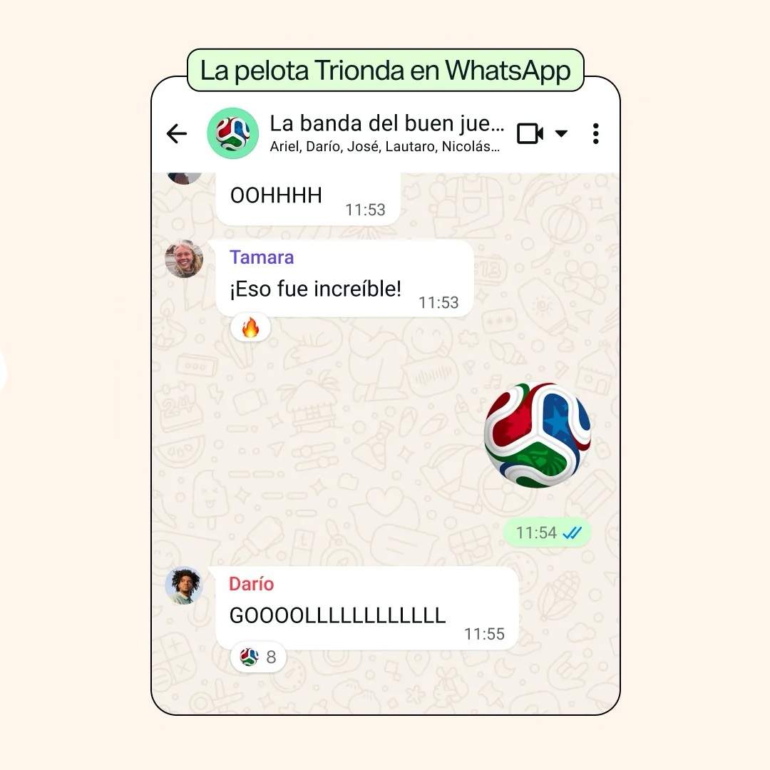 WhatsApp estrena novetats relacionades amb el Mundial de futbol
