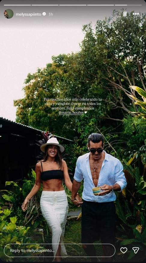 Melyssa Pinto felicitando a Mario Casas por el cumpleaños / Instagram Melyssa Pinto felicitando a Mario Casas por el cumpleaños / Instagram