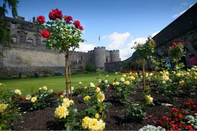 1. Stirling. El castell i els jardins de la reina Anna. Font Visit Scotland 1. Stirling. El castell i els jardins de la reina Anna. Font Visit Scotland