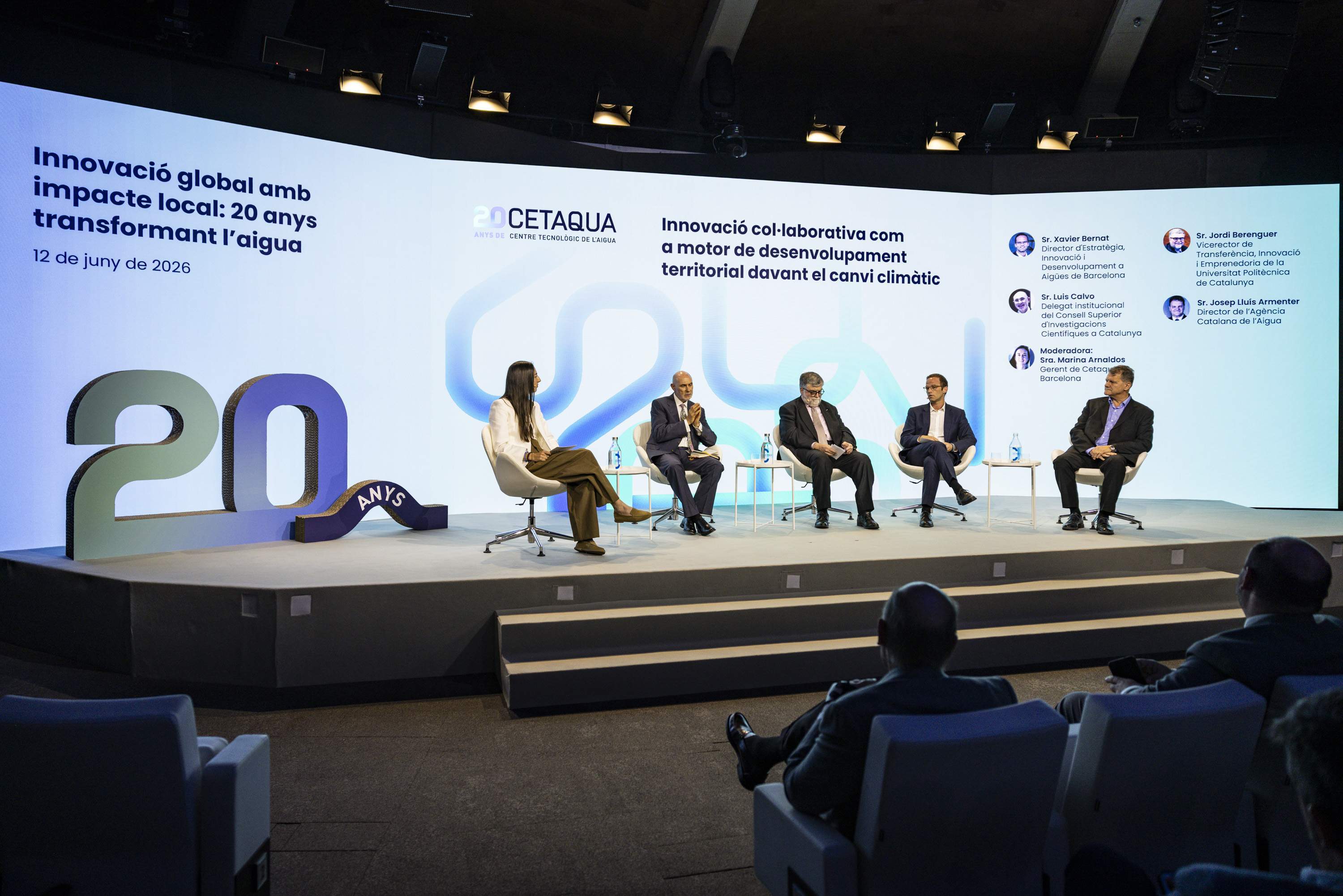 Cetaqua Barcelona celebra su 20º aniversario con un gran acto en el Museu de les Aigües