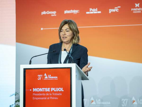 La presidenta de la Trobada Empresarial al Pirineu, Montse Pujol. Foto: Genaro Massot La presidenta de la Trobada Empresarial al Pirineu, Montse Pujol. Foto: Genaro Massot