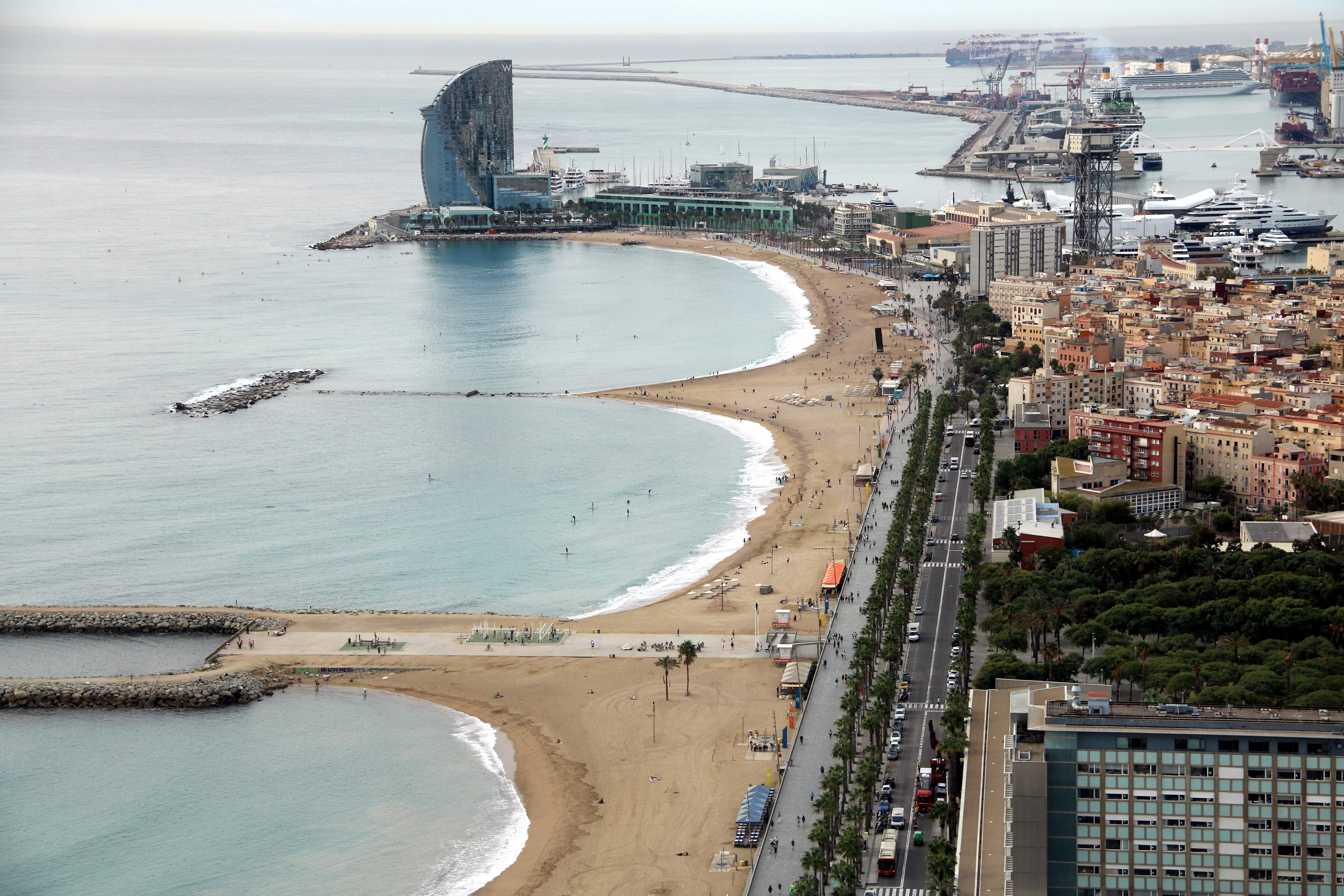 Litoral de Barcelona. Foto: ACN