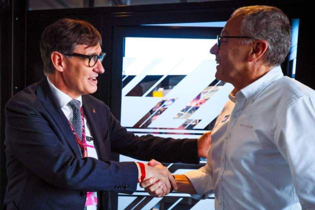 Illa amb el CEO de la Fórmula 1, Stefano Domenicali / Jordi Bedmar Illa amb el CEO de la Fórmula 1, Stefano Domenicali / Jordi Bedmar
