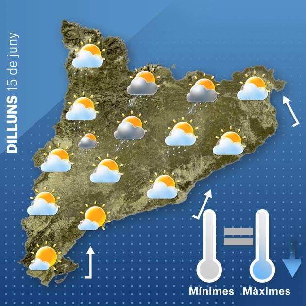 Mapa Catalunya dilluns 14-6 Mapa Catalunya dilluns 14-6