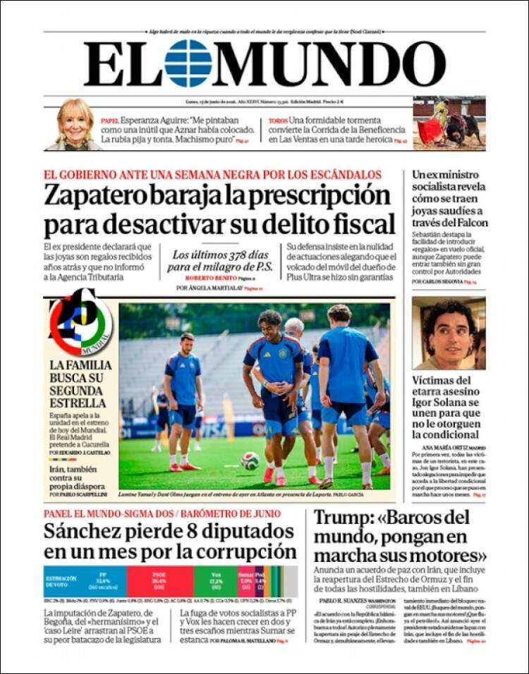 'El Mundo', 15 de juny de 2026 'El Mundo', 15 de juny de 2026