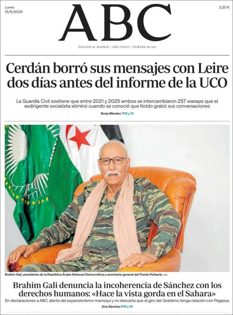 'ABC', 15 de juny de 2026 'ABC', 15 de juny de 2026