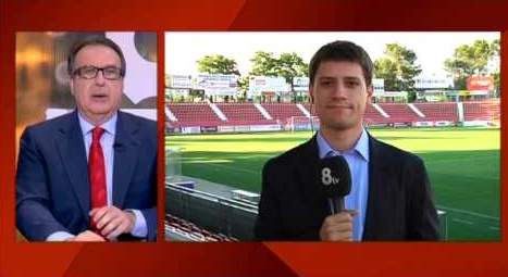 Sergi Cebrián, en la seva etapa a 8TV amb Josep Cuní Sergi Cebrián, en la seva etapa a 8TV amb Josep Cuní