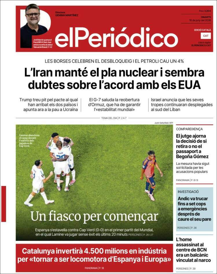 'El Periódico', 16 de juny de 2026 'El Periódico', 16 de juny de 2026