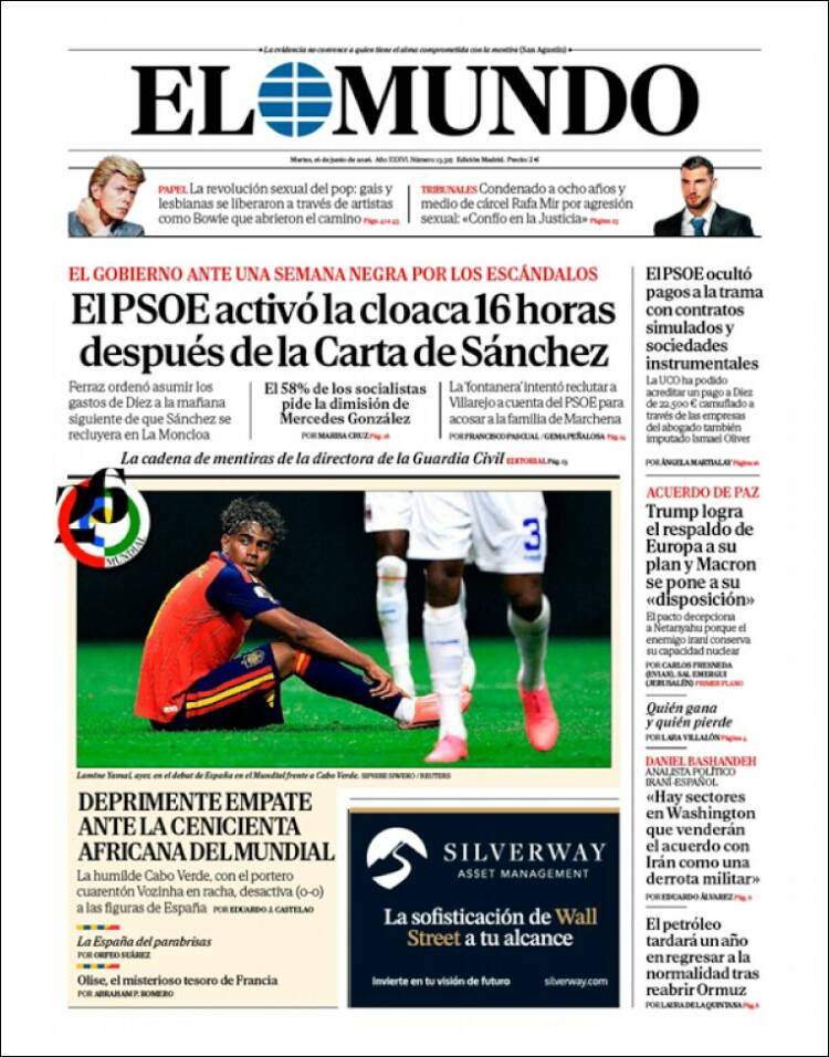 'El Mundo', 16 de juny de 2026 'El Mundo', 16 de juny de 2026