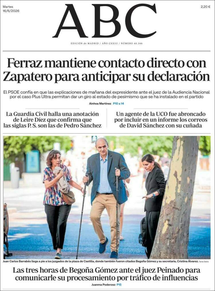 'ABC', 16 de juny de 2026 'ABC', 16 de juny de 2026