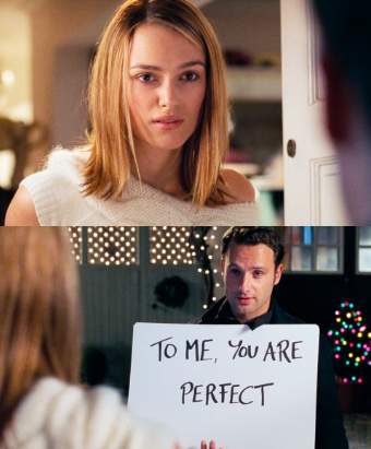 La mítica escena dels cartells de 'Love actually' La mítica escena dels cartells de 'Love actually'