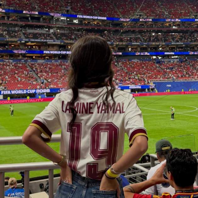 Inés García asiste al estadio para apoyar a Lamine Yamal / Instagram Inés García asiste al estadio para apoyar a Lamine Yamal / Instagram
