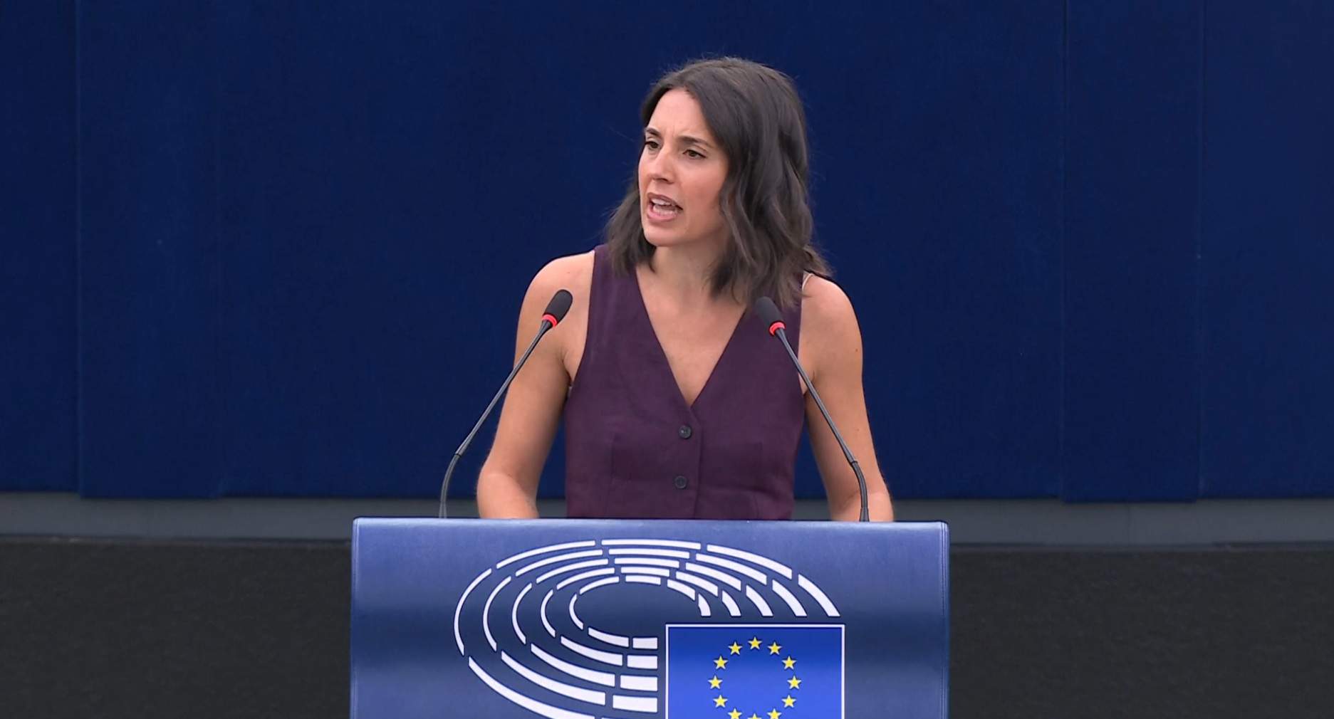Irene Montero canta el 'Happy Birthday to You' a Trump des de l'Eurocambra i el rebateja com a "Mr. Genocide"
