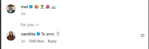 El comentari d'Anna Castillo a la publicació d'Álvaro Mel / Instagram El comentari d'Anna Castillo a la publicació d'Álvaro Mel / Instagram