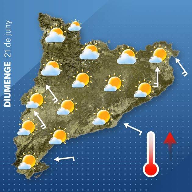 Mapa Catalunya diumenge 20-06 Mapa Catalunya diumenge 20-06