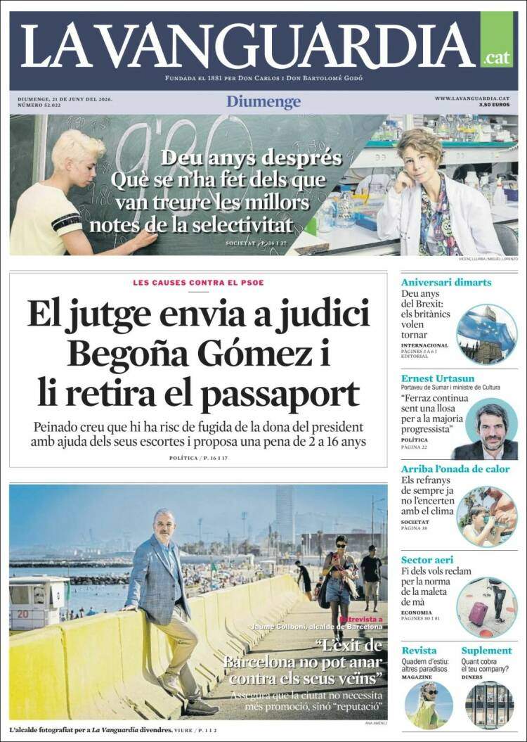 'La Vanguardia' 21 'La Vanguardia' 21