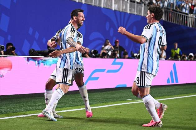 L'Argentina celebra un gol de Messi al Mundial / Foto: Europa Press L'Argentina celebra un gol de Messi al Mundial / Foto: Europa Press