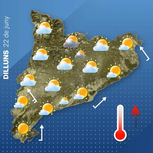Mapa Catalunya dilluns 21-6 Mapa Catalunya dilluns 21-6