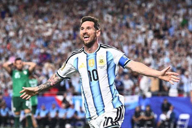 Messi celebra un gol amb l'Argentina / Foto: Europa Press Messi celebra un gol amb l'Argentina / Foto: Europa Press