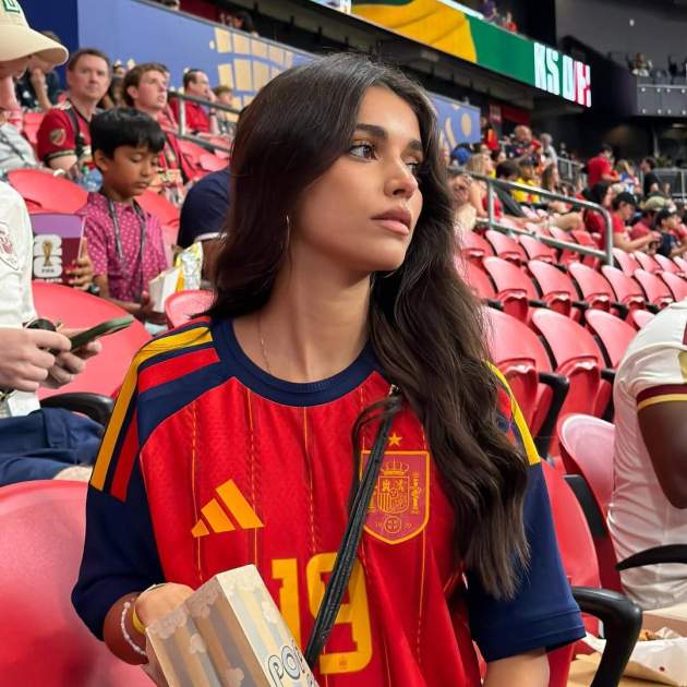 Inés García, a punt de veure l'Espanya - Arabia Saudí / Instagram Inés García, a punt de veure l'Espanya - Arabia Saudí / Instagram