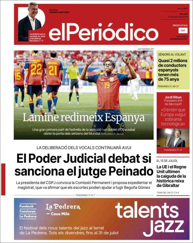 'El Periódico', 22 de juny de 2026 'El Periódico', 22 de juny de 2026