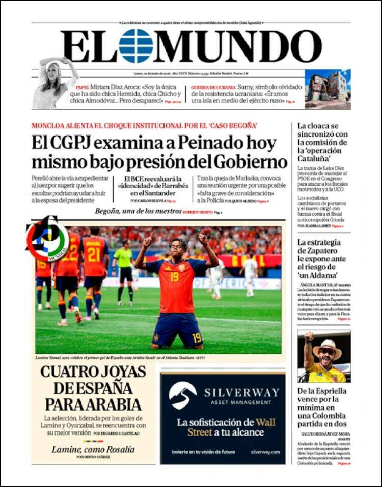 'El Mundo', 22 de juny de 2026 'El Mundo', 22 de juny de 2026