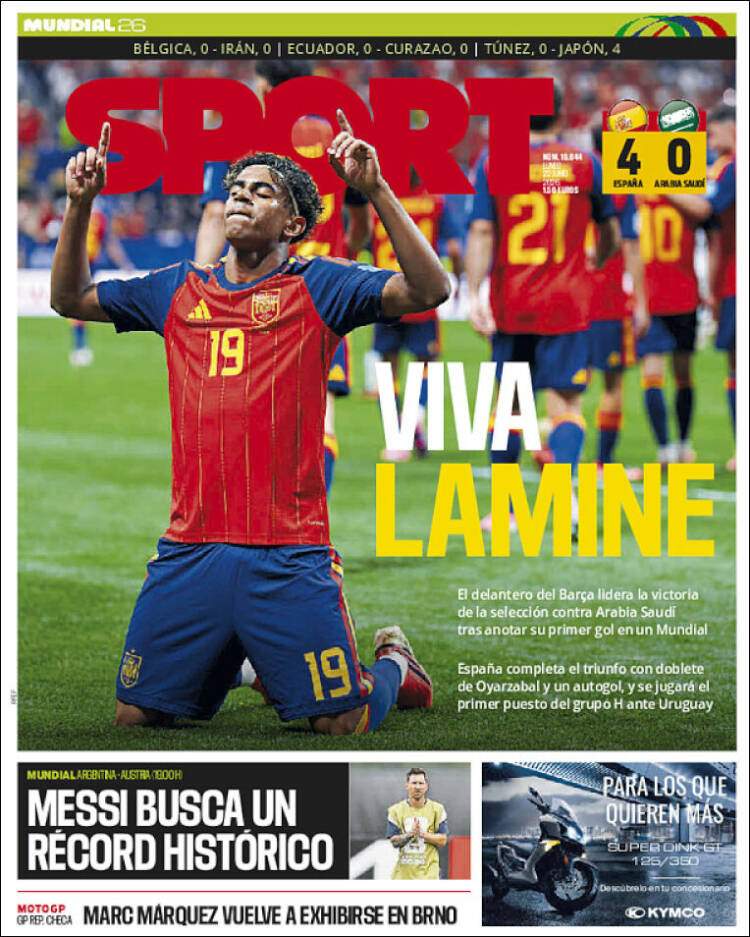 Sport portada 22 06 2026