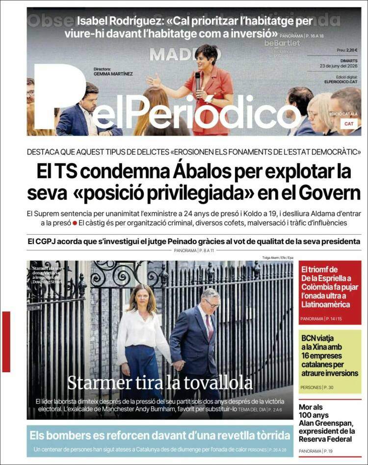 'El Periódico', 23 de juny de 2026 'El Periódico', 23 de juny de 2026