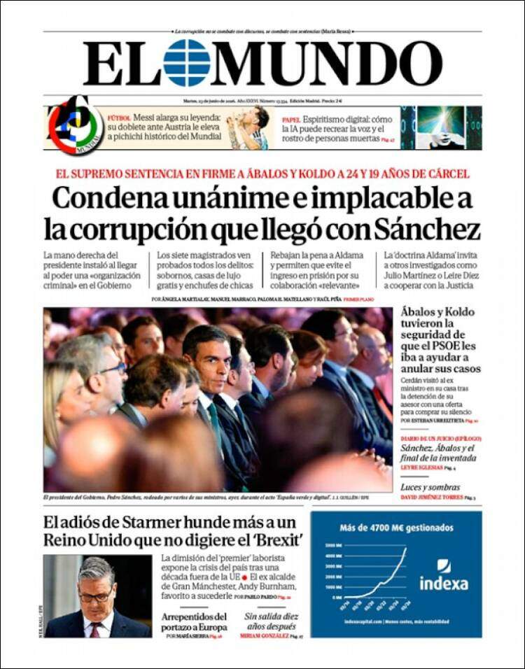 'El Mundo', 23 de juny de 2026 'El Mundo', 23 de juny de 2026