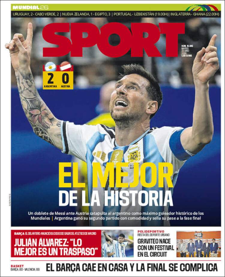 Sport portada Sport portada
