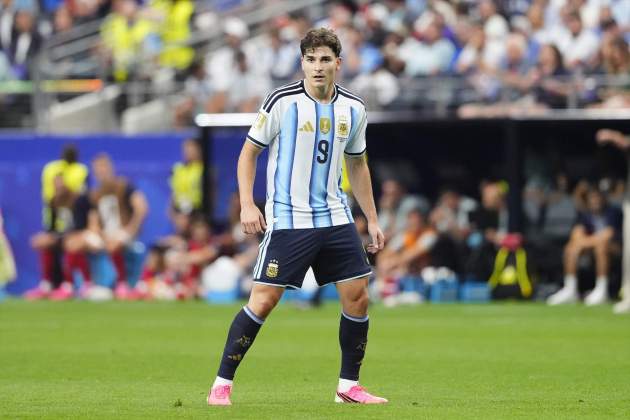 Julián Álvarez, durant un partit de l'Argentina al Mundial / Foto: Europa Press