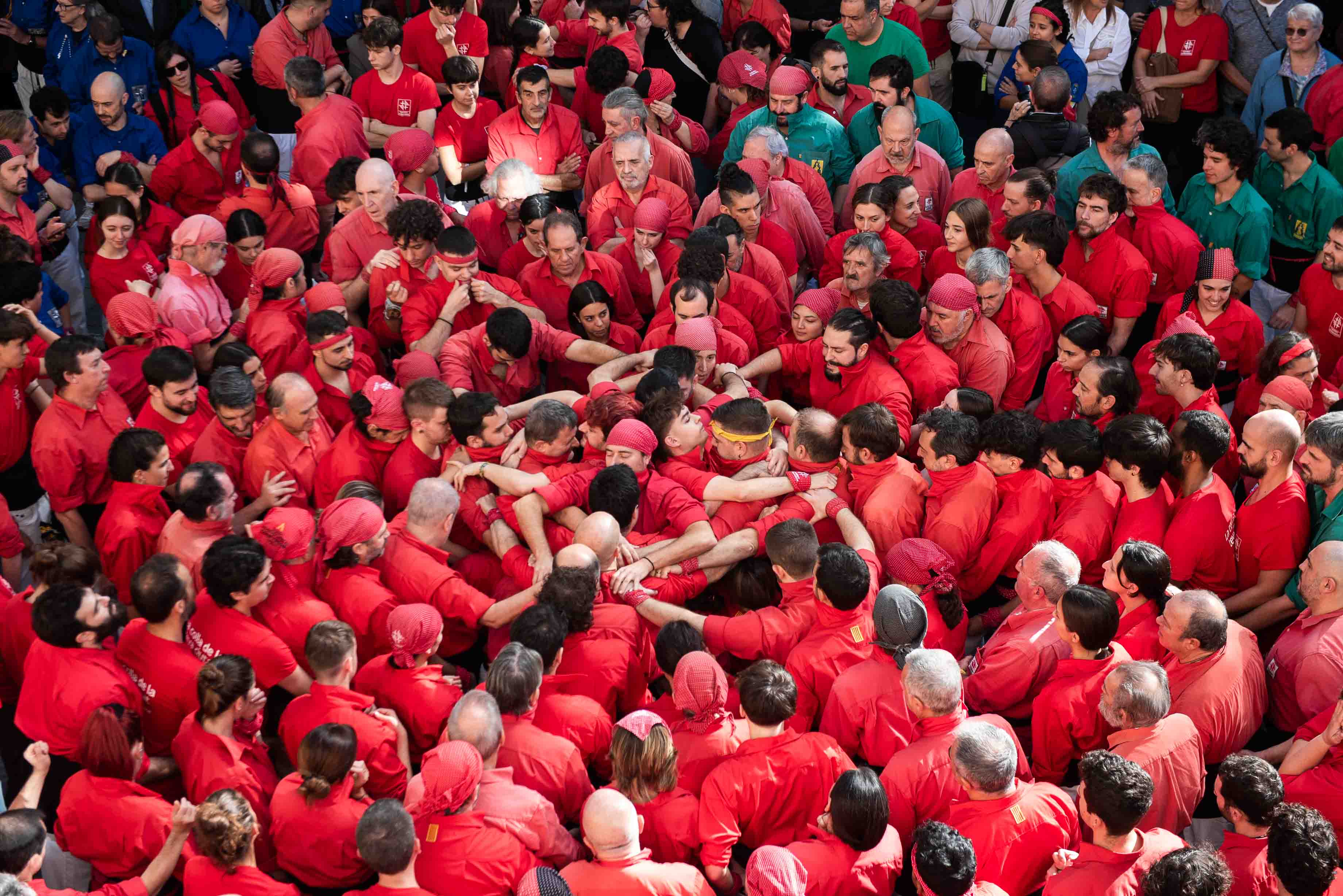 Un repte d’altura pels Castellers de Barcelona: fer el castell a més altitud de la història