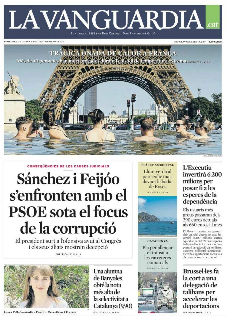 'La Vanguardia', 24 de juny de 2026 'La Vanguardia', 24 de juny de 2026