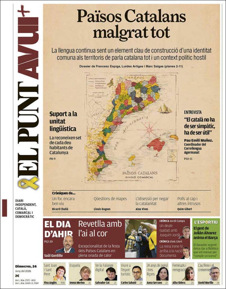 'El Punt Avui', 24 de juny de 2026 'El Punt Avui', 24 de juny de 2026