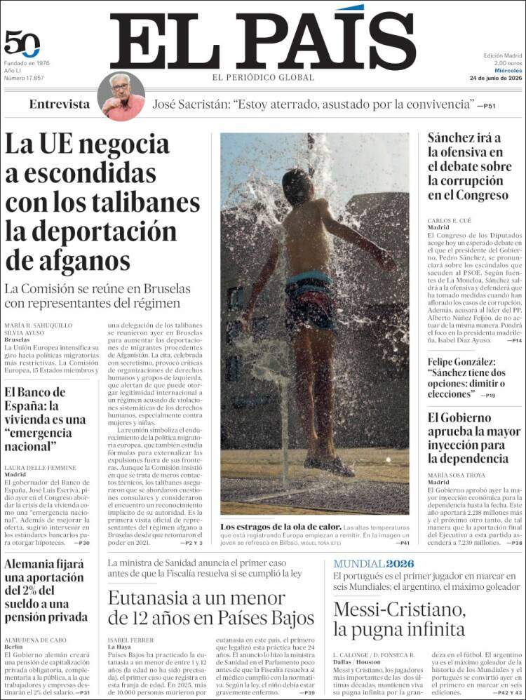 'El País', 24 de juny de 2026 'El País', 24 de juny de 2026