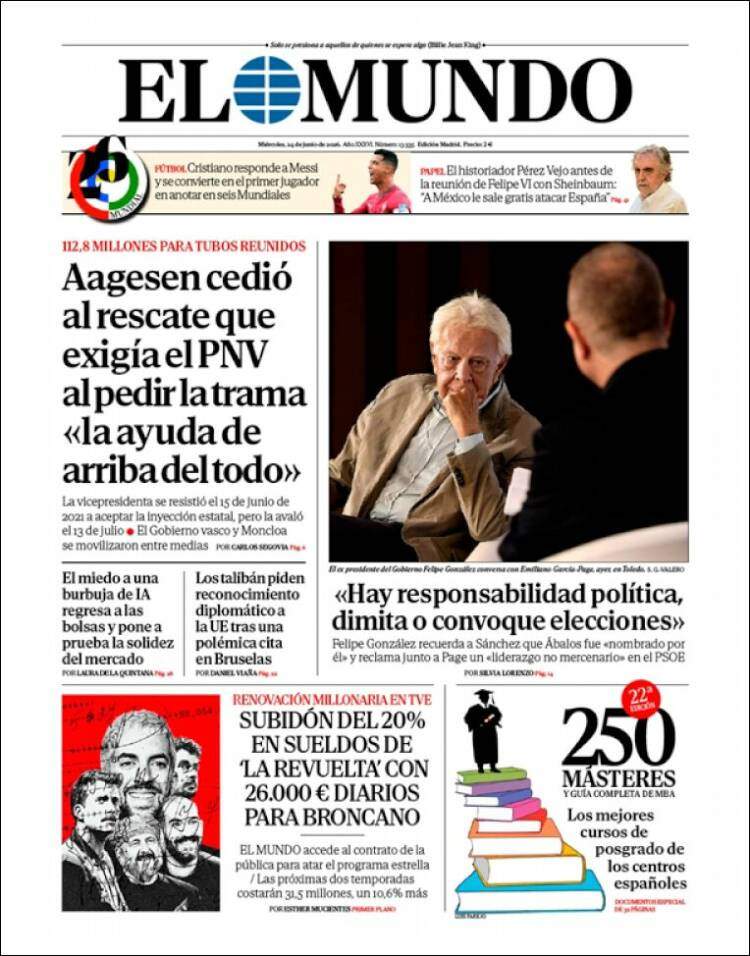 'El Mundo', 24 de juny de 2026 'El Mundo', 24 de juny de 2026