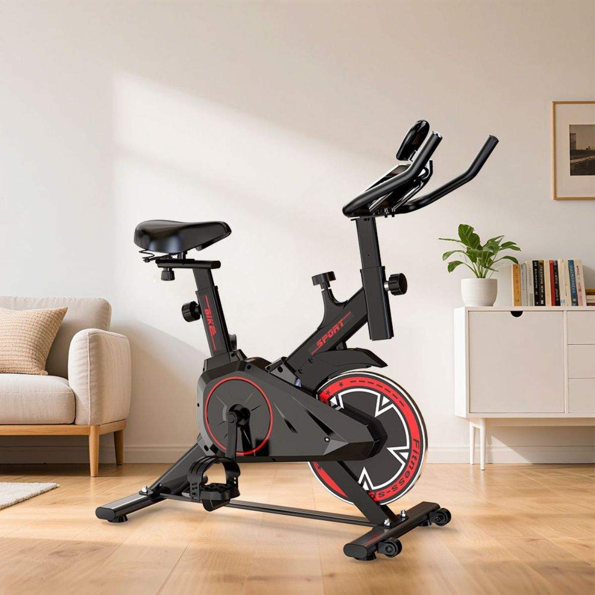 Silenciosa, fácil de montar y sin cables: la bici de spinning para entrenar en el salón sin molestar