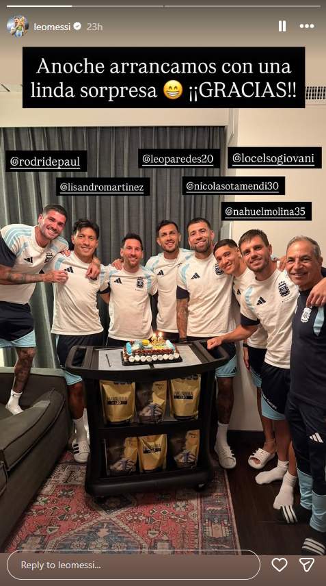 El pastís de regal a Leo Messi pel seu 39è aniversari IG