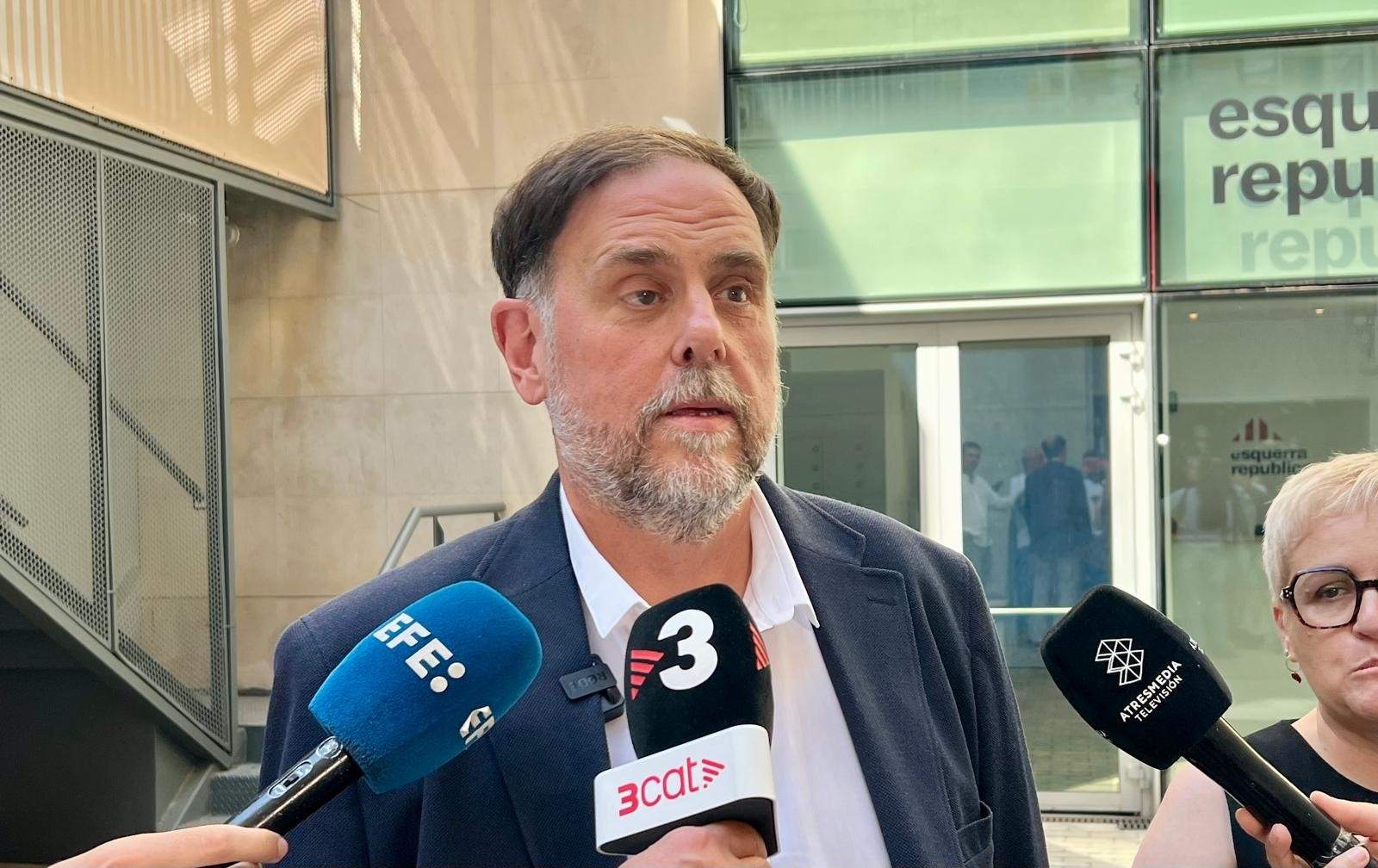 EuropaPress 7622361 presidente erc oriol junqueras atencion medios jueves