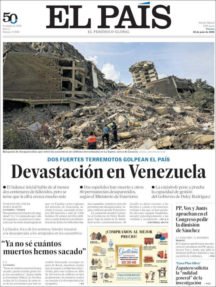 'El País', 26 de juny de 2026