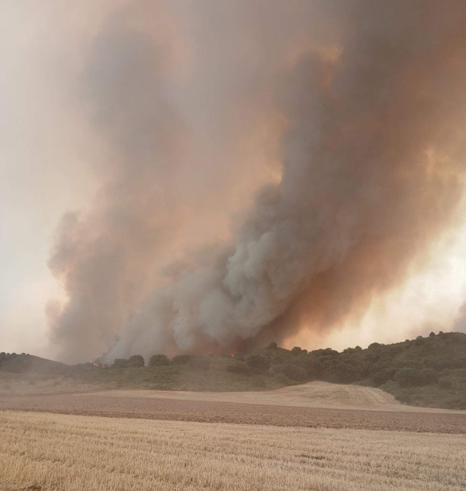L'incendi de la Franja continua actiu, amb 240 veïns evacuats: "Vam sortir amb el que dúiem posat"