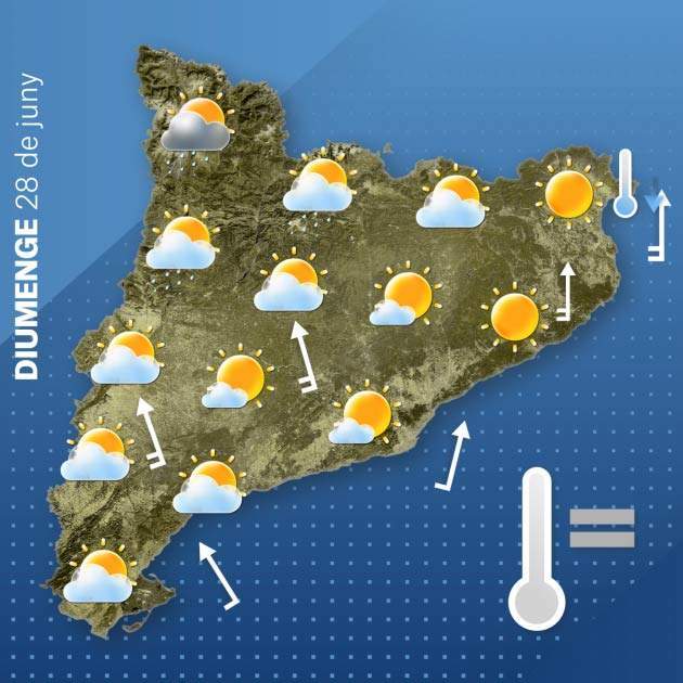 Mapa Catalunya diumenge 27-6