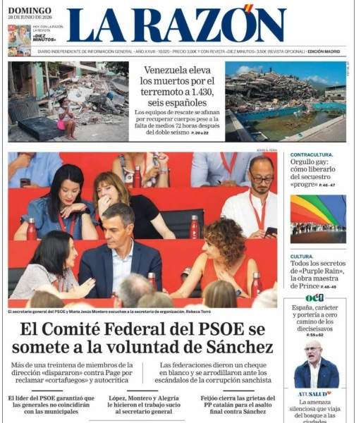 la razon portada