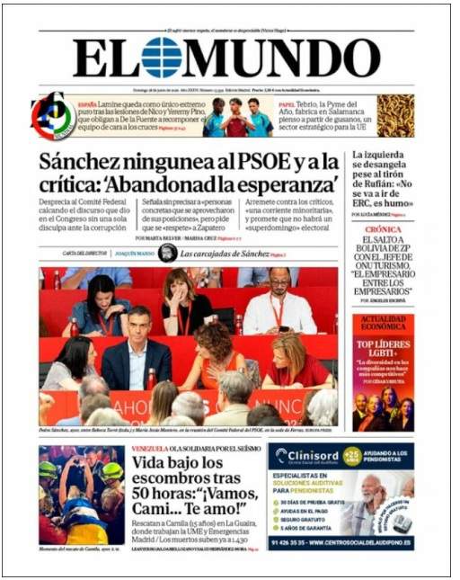 el mundo portades