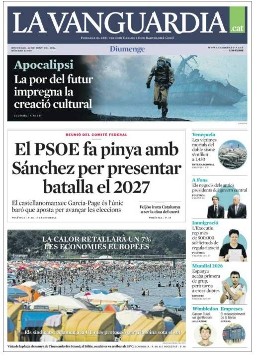 la vanguardia portada