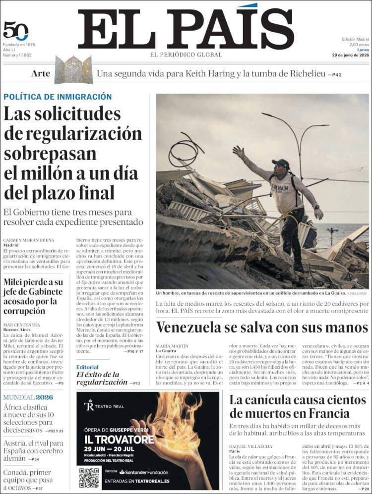'El País', 29 de juny de 2026